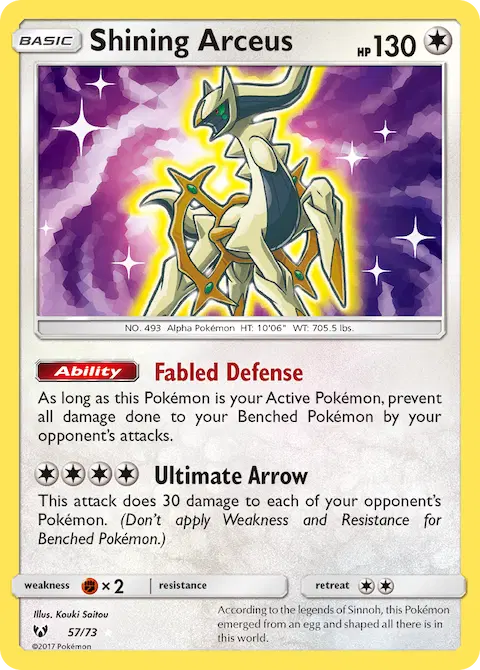 Shining Arceus, Shining Legends 57/73