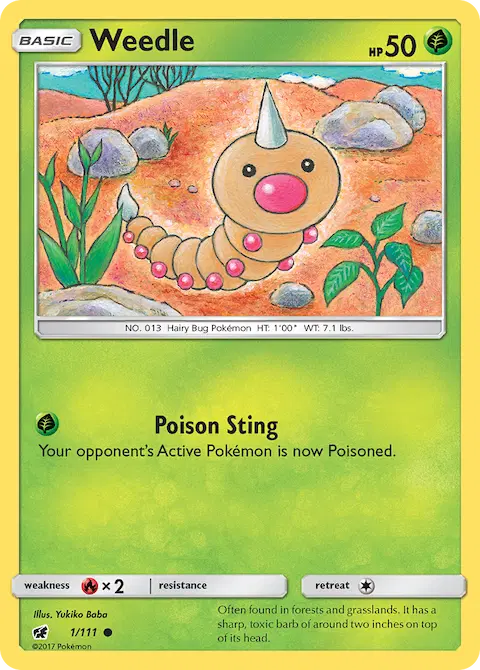 Weedle, Crimson Invasion 1/111
