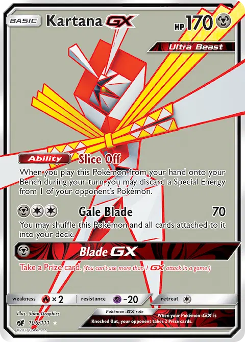 Kartana GX, Crimson Invasion 106/111