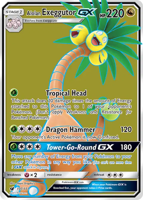 Alolan Exeggutor GX, Crimson Invasion 107/111