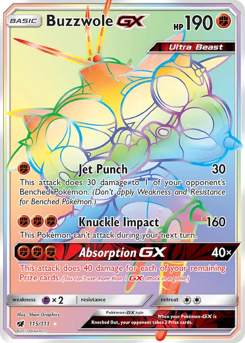 Buzzwole GX, Crimson Invasion 115/111