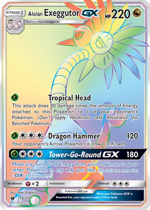 Alolan Exeggutor GX, Crimson Invasion 118/111