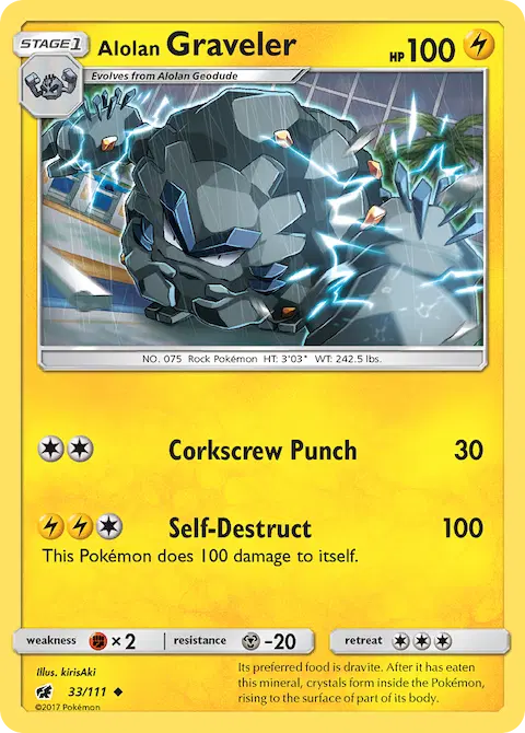 Alolan Graveler, Crimson Invasion 33/111