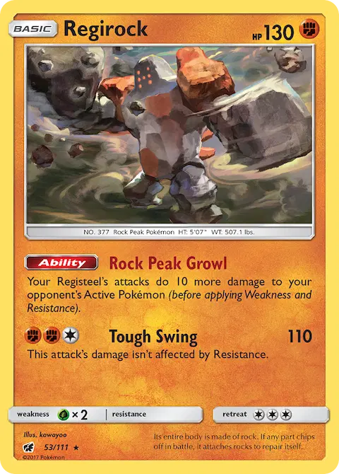 Regirock, Crimson Invasion 53/111