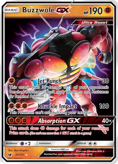 Buzzwole GX, Crimson Invasion 57/111