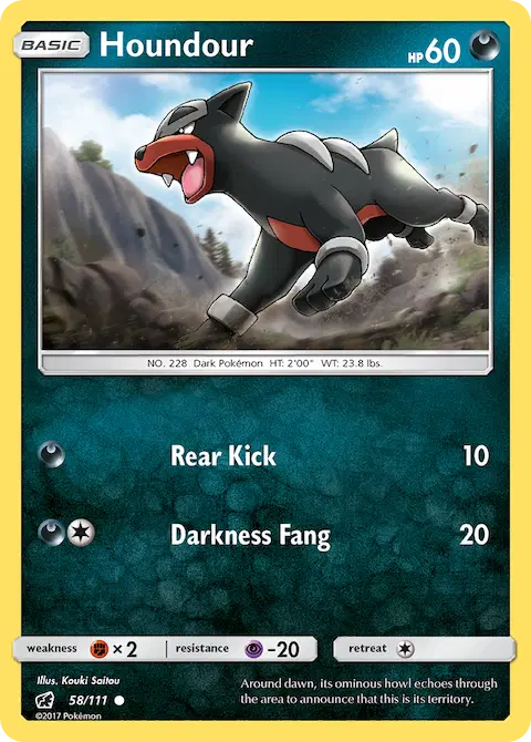 Houndour, Crimson Invasion 58/111