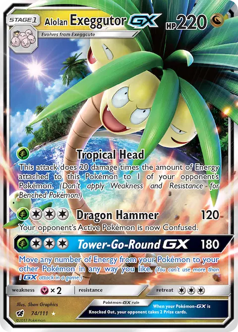 Alolan Exeggutor GX, Crimson Invasion 74/111