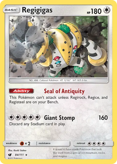 Regigigas, Crimson Invasion 84/111
