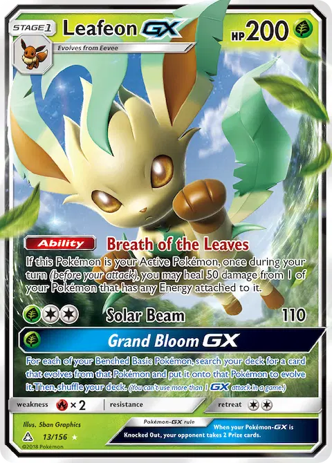 Leafeon GX, Ultra Prism 13/156