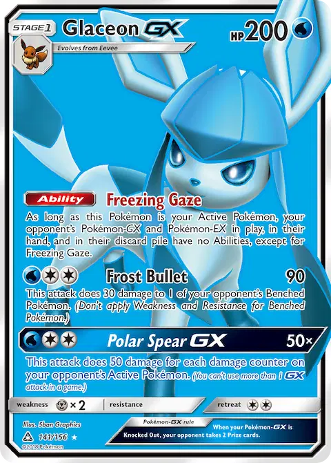 Glaceon GX, Ultra Prism 141/156