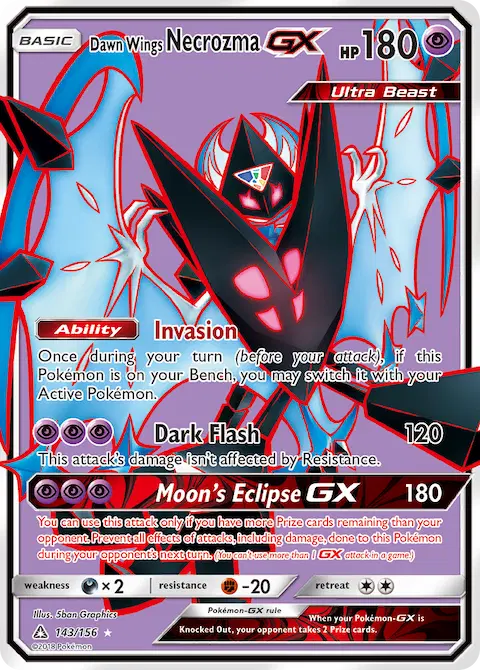 Dawn Wings Necrozma GX, Ultra Prism 143/156