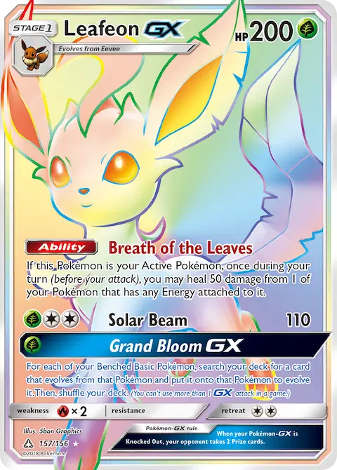Leafeon GX, Ultra Prism 157/156