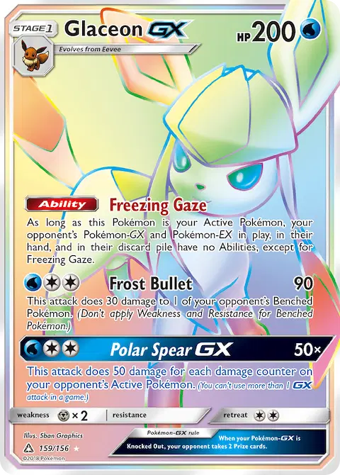 Glaceon GX, Ultra Prism 159/156