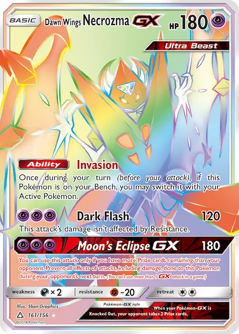 Dawn Wings Necrozma GX, Ultra Prism 161/156