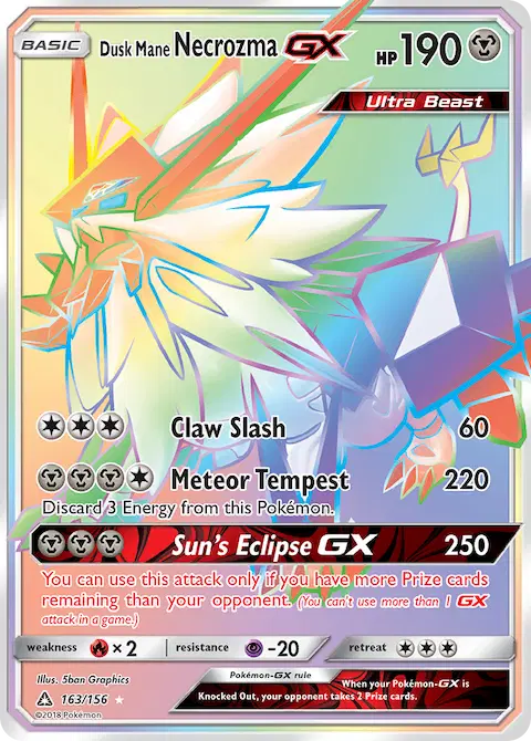 Dusk Mane Necrozma GX, Ultra Prism 163/156