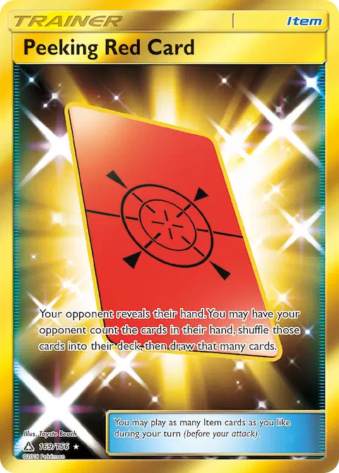 Peeking Red Card, Ultra Prism 169/156