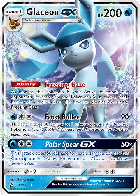 Glaceon GX, Ultra Prism 39/156