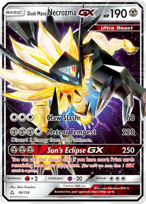 Dusk Mane Necrozma GX, Ultra Prism 90/156