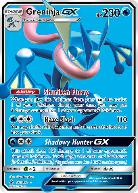 Greninja GX, Forbidden Light 120/131