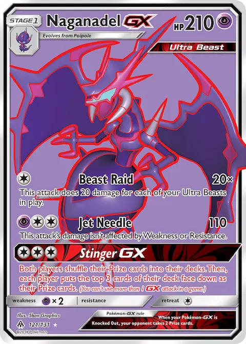 Naganadel GX, Forbidden Light 121/131