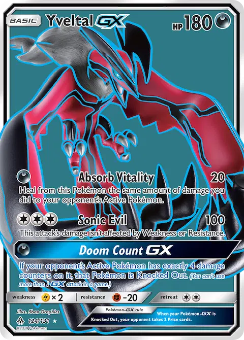 Yveltal GX, Forbidden Light 124/131
