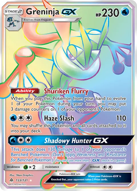 Greninja GX, Forbidden Light 133/131