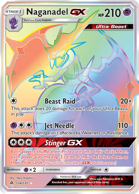 Naganadel GX, Forbidden Light 134/131
