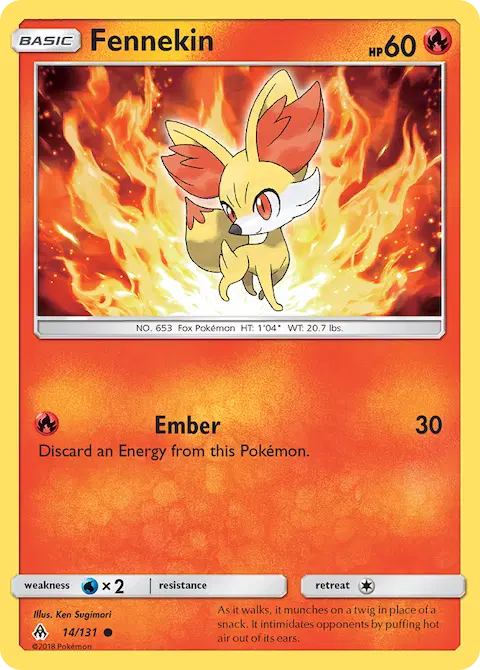 Fennekin, Forbidden Light 14/131