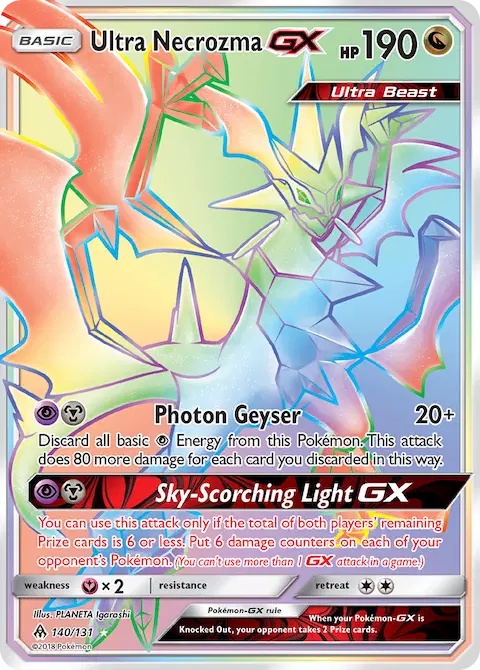 Ultra Necrozma GX, Forbidden Light 140/131