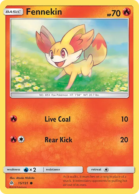 Fennekin, Forbidden Light 15/131