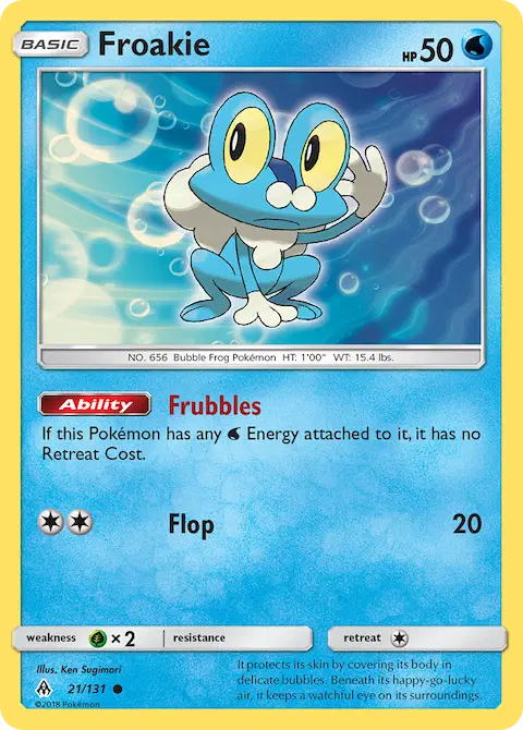 Froakie, Forbidden Light 21/131