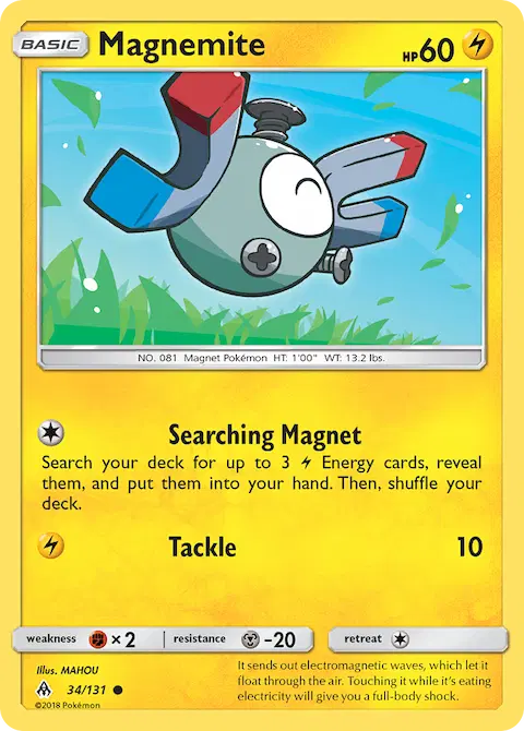 Magnemite, Forbidden Light 34/131
