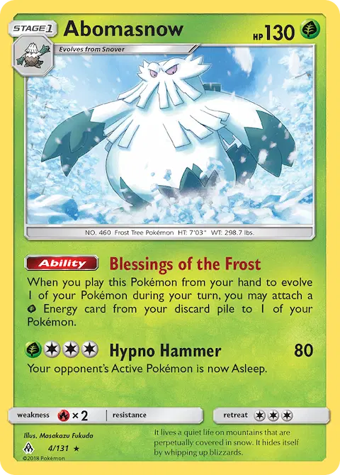 Abomasnow, Forbidden Light 4/131