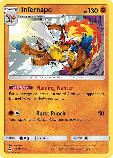 Infernape, Forbidden Light 59/131