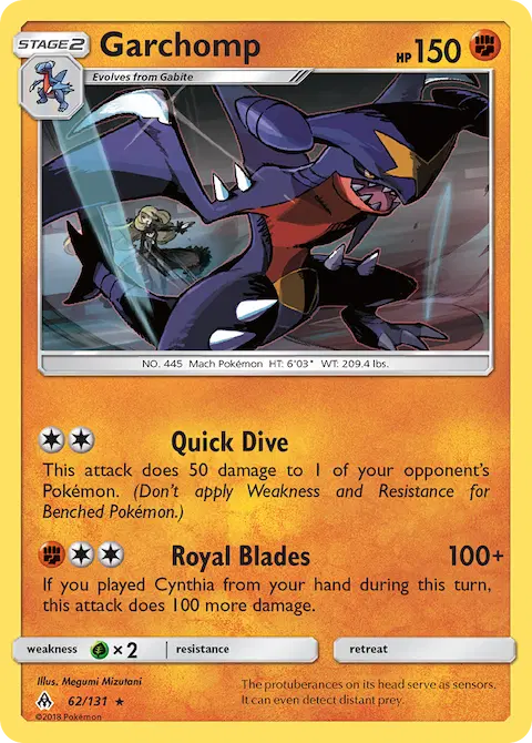Garchomp, Forbidden Light 62/131