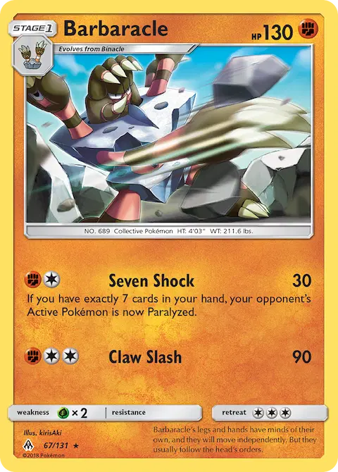 Barbaracle, Forbidden Light 67/131