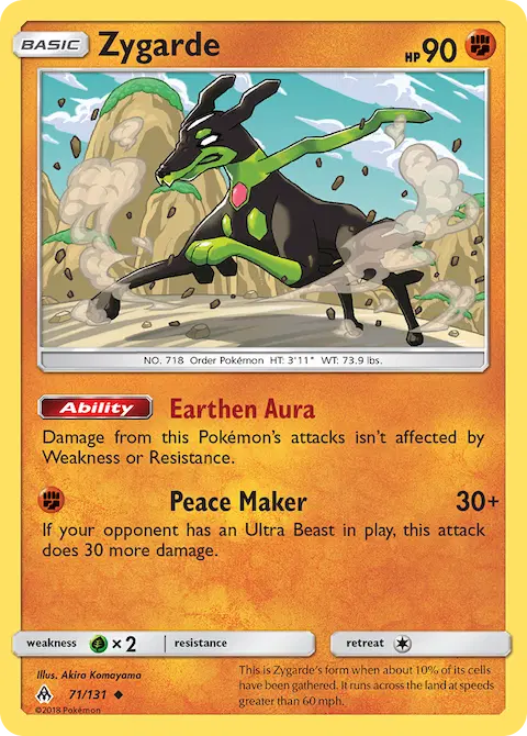 Zygarde, Forbidden Light 71/131