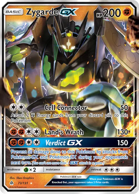 Zygarde GX, Forbidden Light 73/131