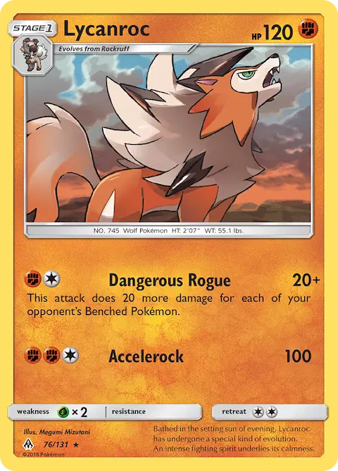 Lycanroc, Forbidden Light 76/131