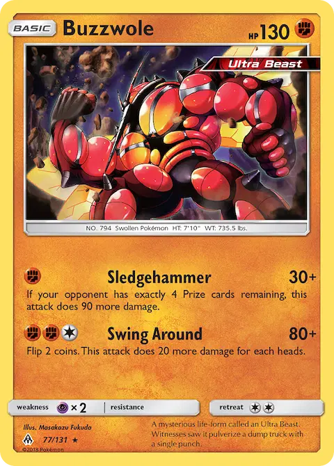Buzzwole, Forbidden Light 77/131