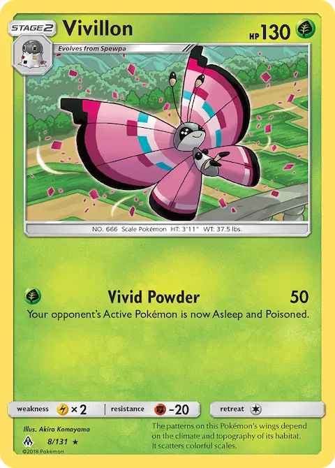 Vivillon, Forbidden Light 8/131