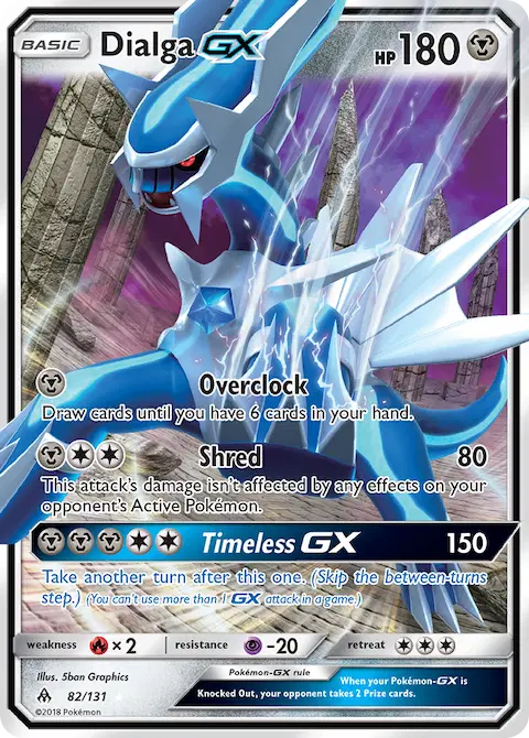 Dialga GX, Forbidden Light 82/131