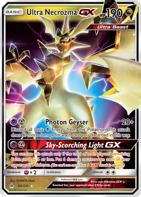 Ultra Necrozma GX, Forbidden Light 95/131
