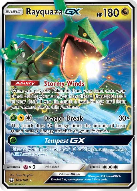 Rayquaza GX, Celestial Storm 109/168