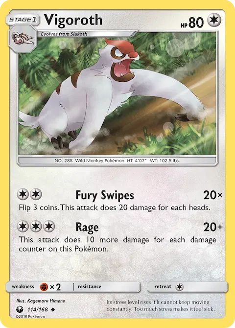 Vigoroth, Celestial Storm 114/168