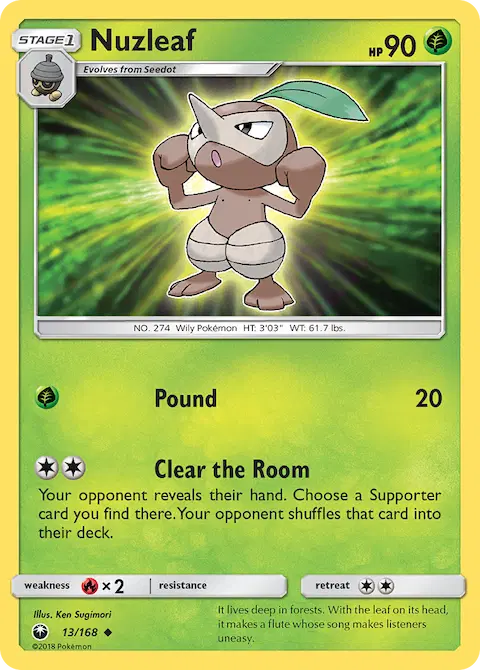 Nuzleaf, Celestial Storm 13/168
