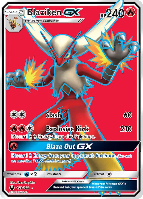 Blaziken GX, Celestial Storm 153/168