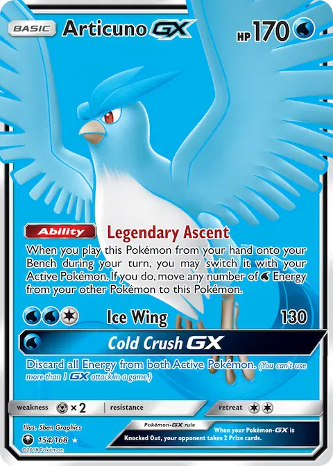 Articuno GX, Celestial Storm 154/168