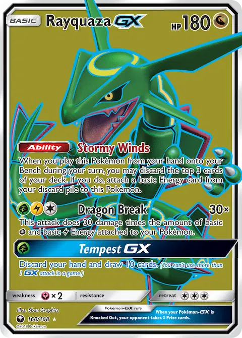 Rayquaza GX, Celestial Storm 160/168