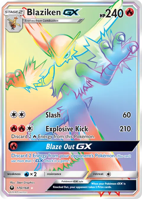 Blaziken GX, Celestial Storm 170/168
